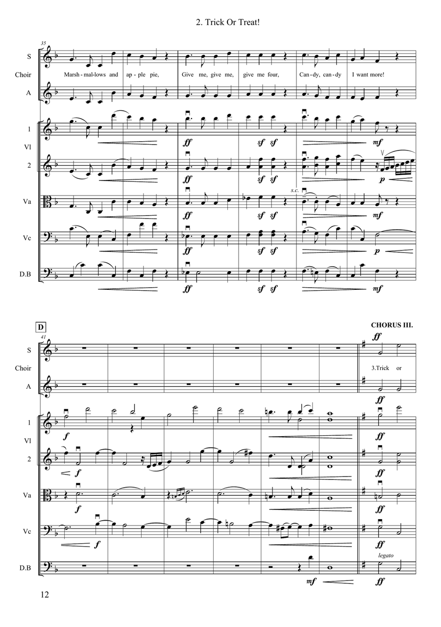 Trick Or Treat! Trick Or Treat! String Orchestra scores gallery preview page 4