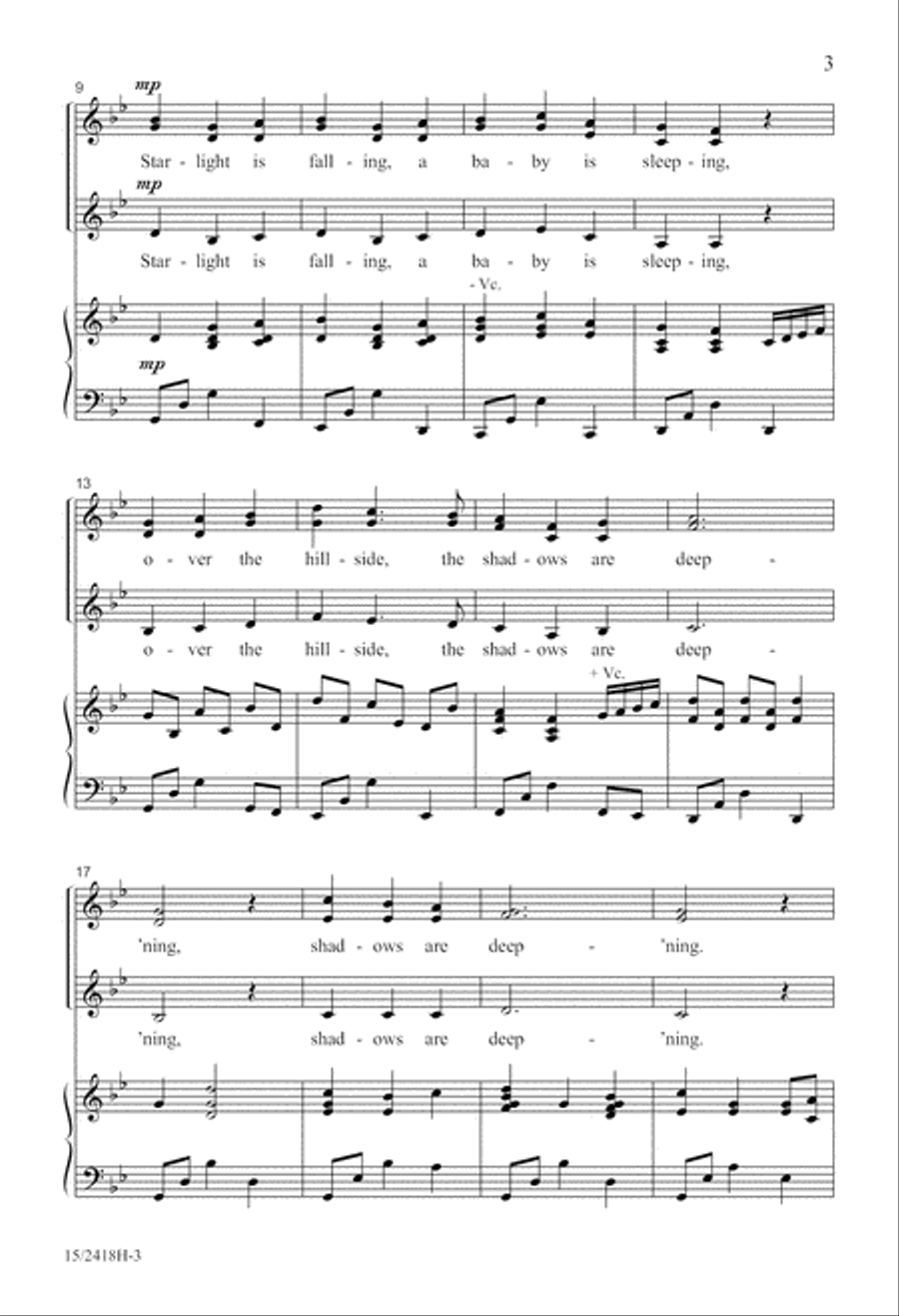 Lullay Alleluia SSA scores gallery preview page 4