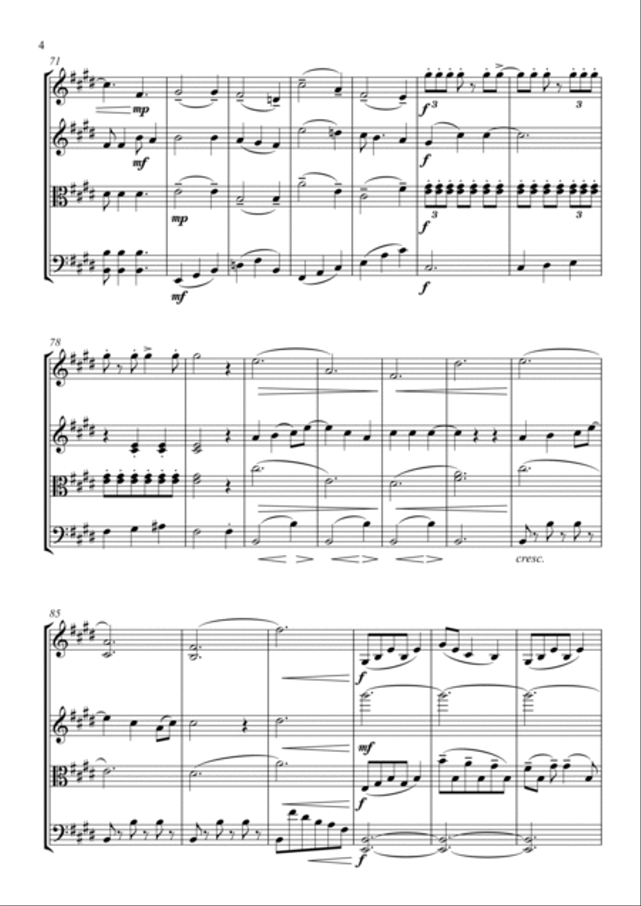 She's Leaving Home String Quartet scores gallery preview page 4