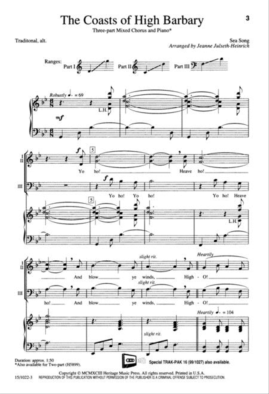 The Coasts of High Barbary 3-Part scores gallery preview page 3