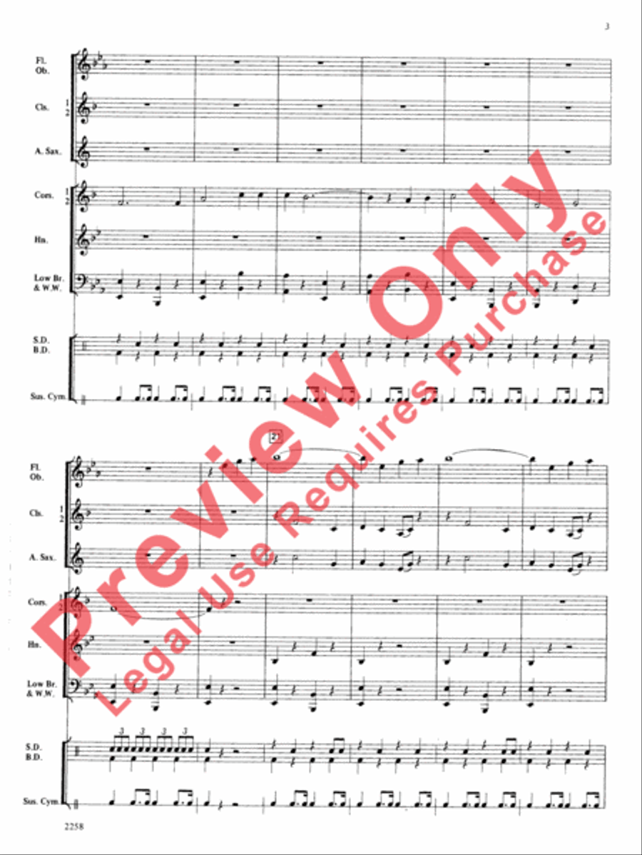 When the Saints Go Marching In Concert Band scores gallery preview page 4