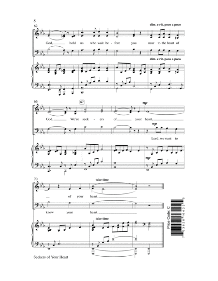 Seekers of Your Heart Seekers of Your Heart Choir scores gallery preview page 8