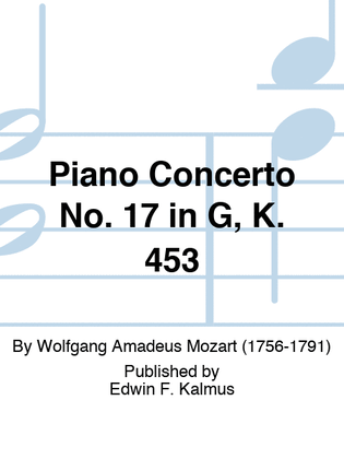 Piano Concerto No. 17 in G, K. 453