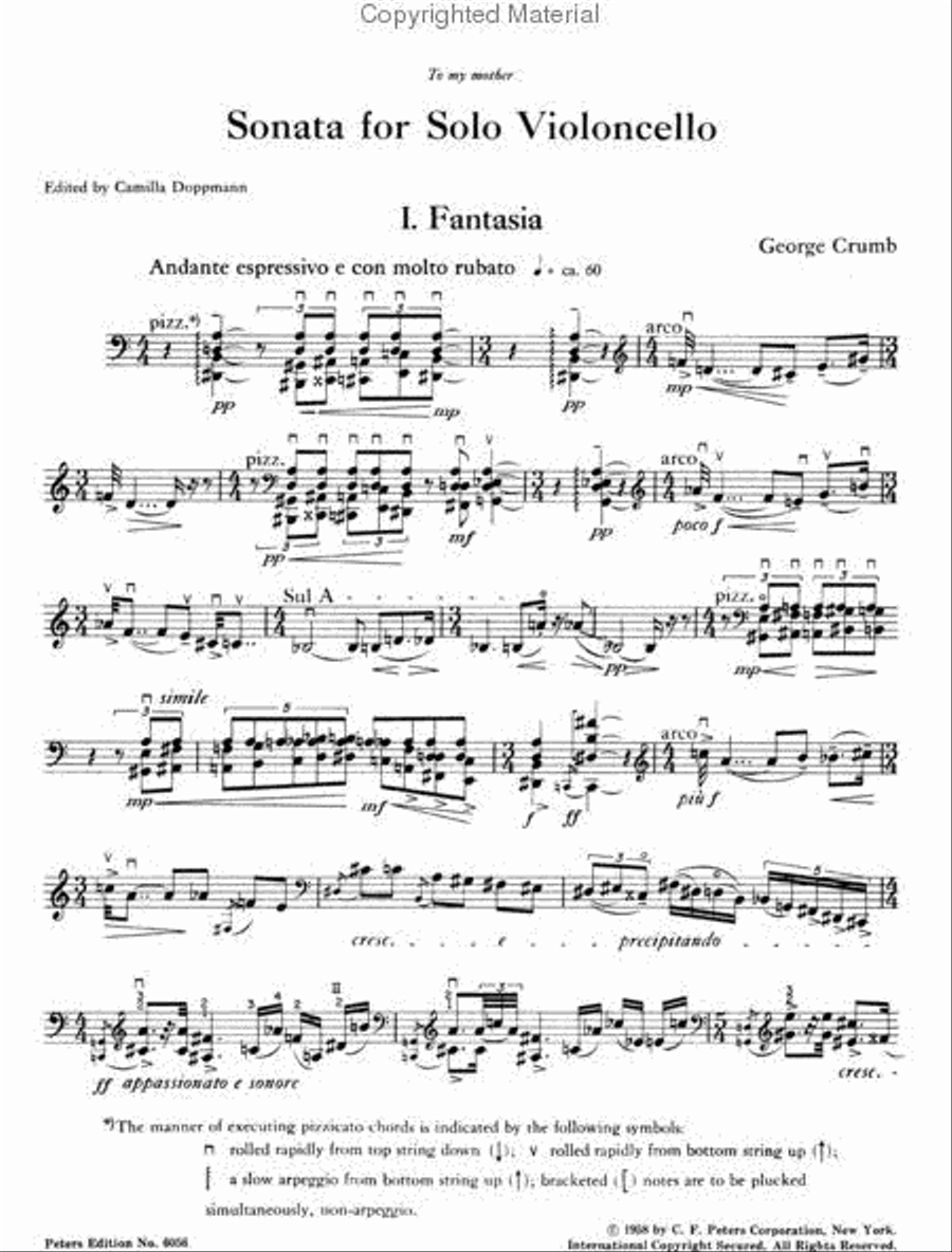 Sonata For Solo Cello Sonata For Solo Cello Cello Solo scores gallery preview page 3