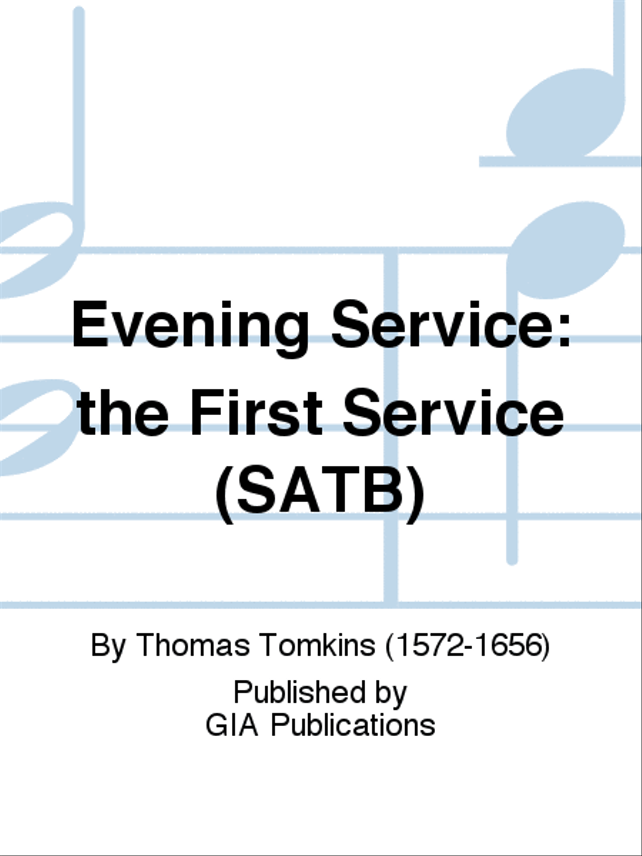 Evening Service: the First Service (SATB) 4-Part scores gallery preview page 1