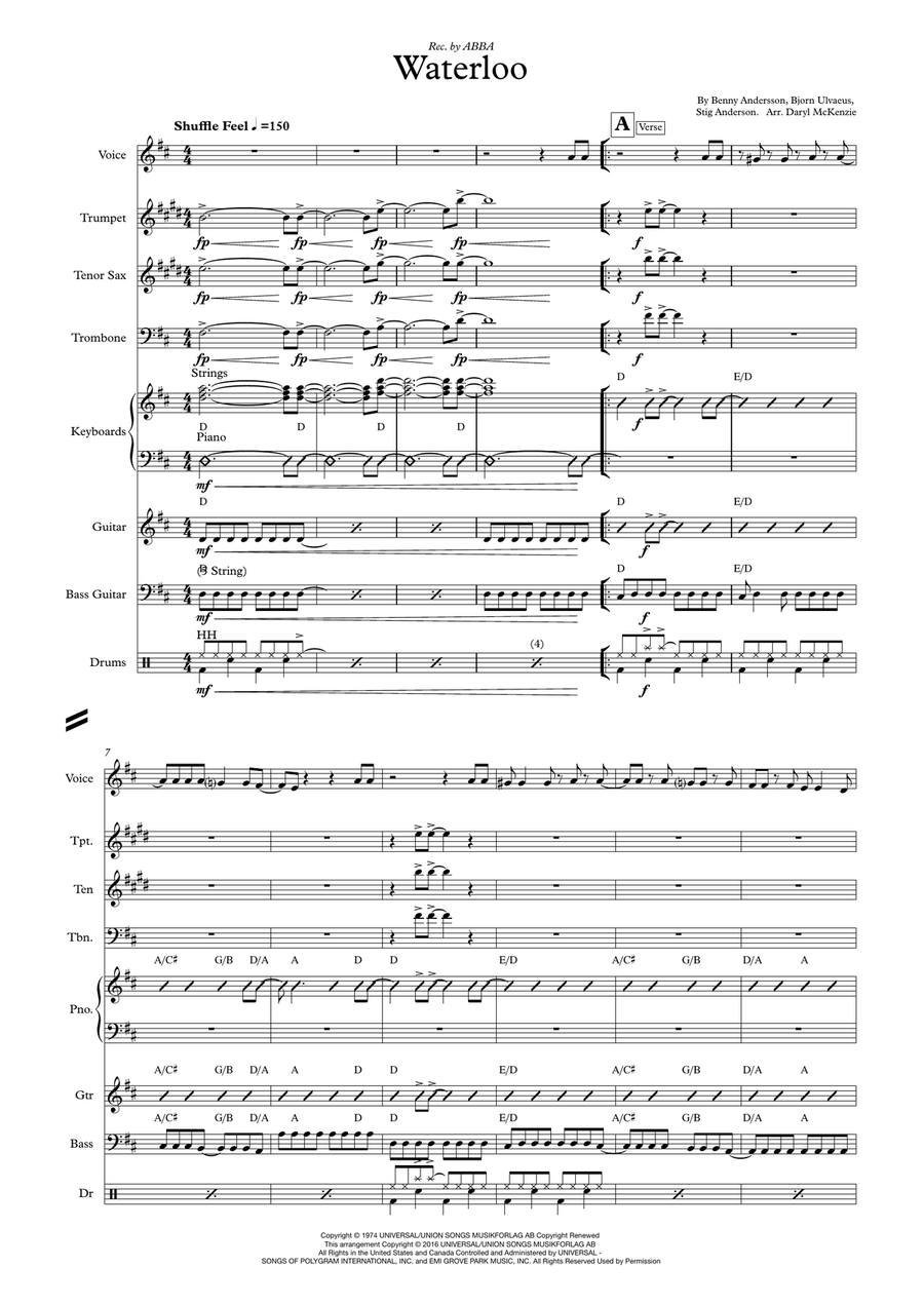 Waterloo Large Ensemble scores gallery preview page 1
