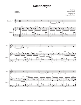 Silent Night (French Horn solo and Piano)