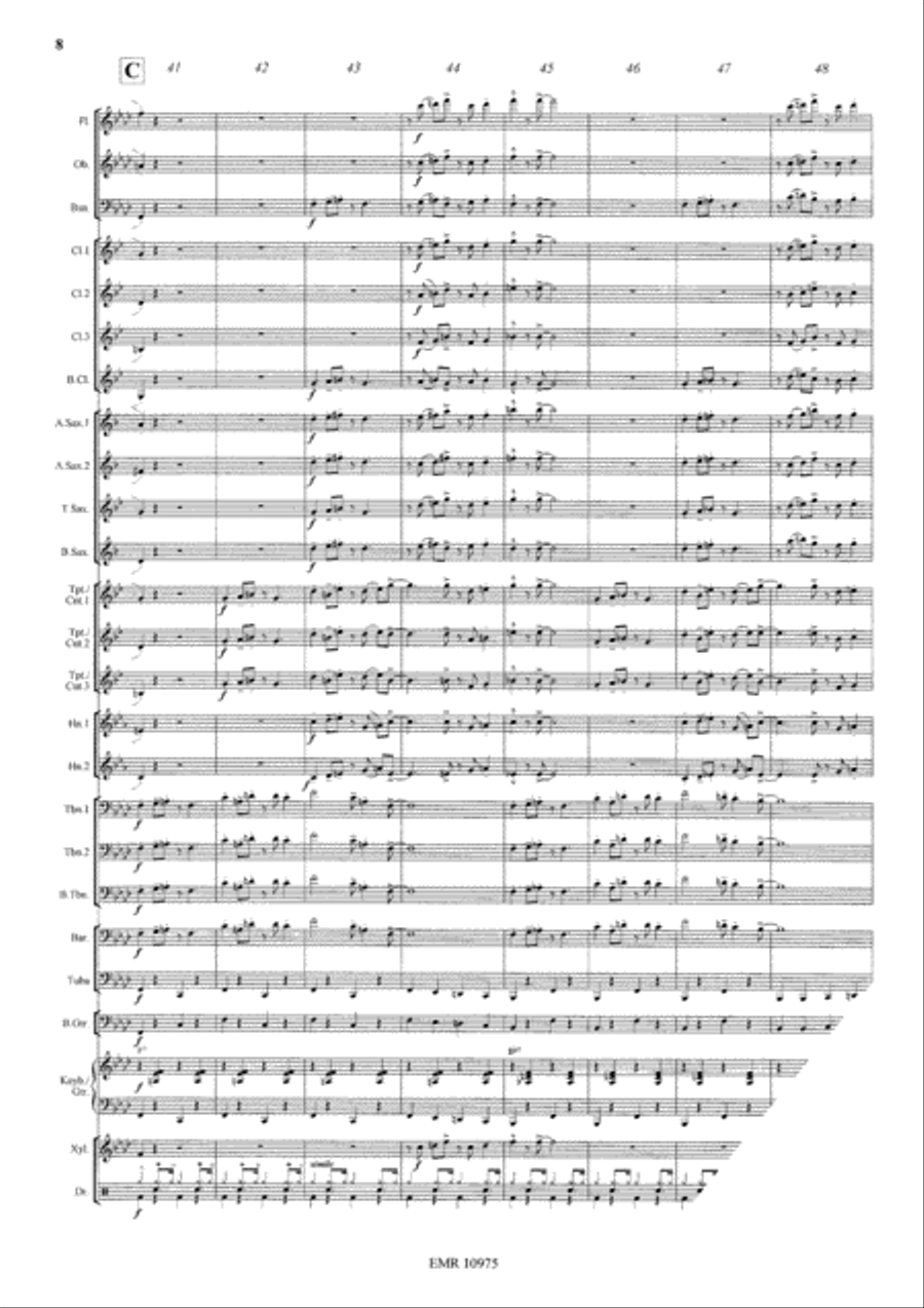 Sweet Georgia Brown Concert Band scores gallery preview page 9