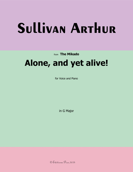 Alone, and yet alive! by A. Sullivan, in G Major image number null