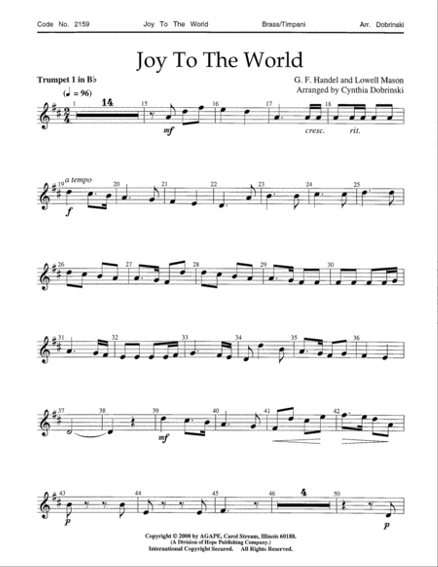 Joy to the World 5-Octaves scores gallery preview page 12