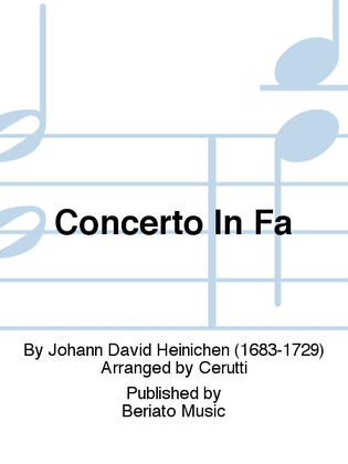 Concerto In Fa