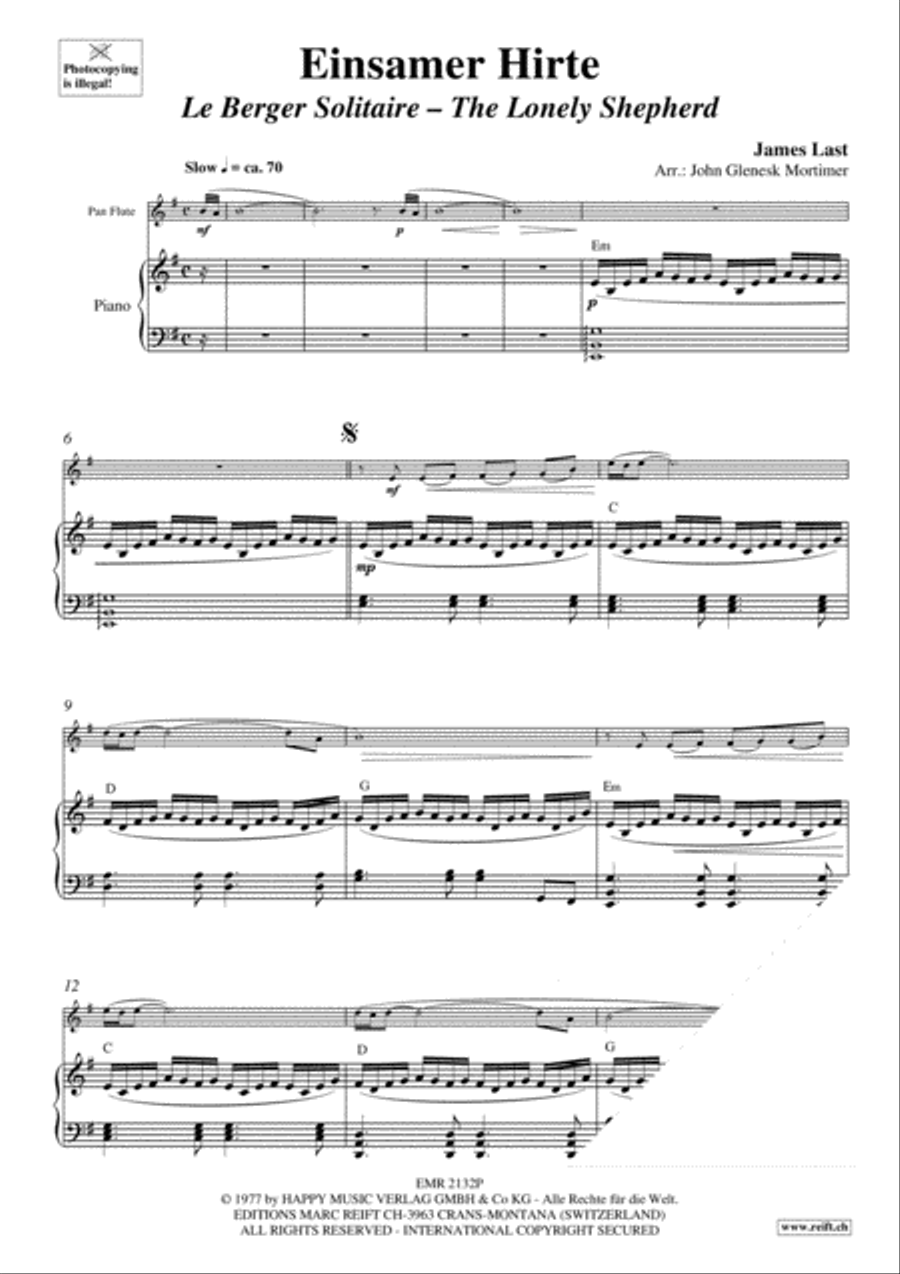 Einsamer Hirte Einsamer Hirte Flute Solo scores gallery preview page 3