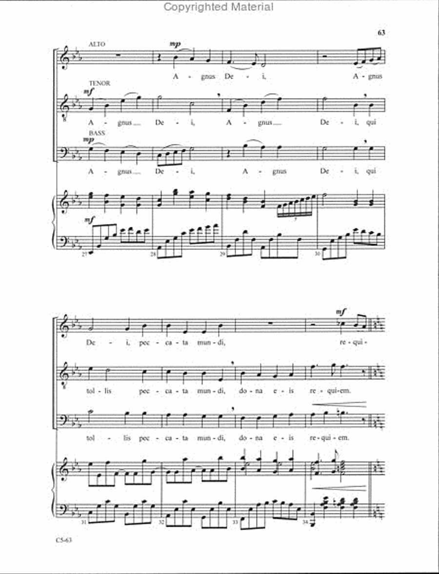 Requiem 4-Part scores gallery preview page 19