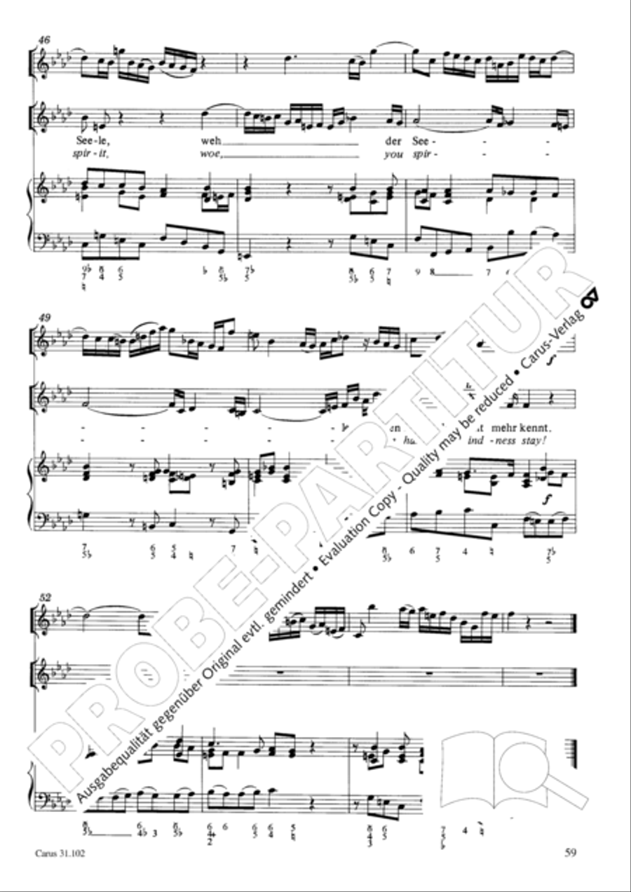 Lord God, your eyes are seeing truth in trusting (Herr, deine Augen sehen nach dem Glauben) ATB scores gallery preview page 60