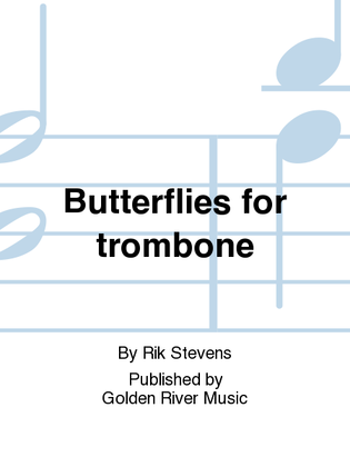 Book cover for Butterflies for trombone