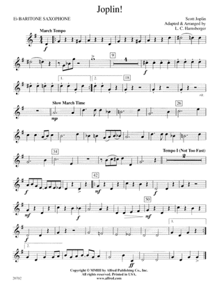 Joplin!: E-flat Baritone Saxophone