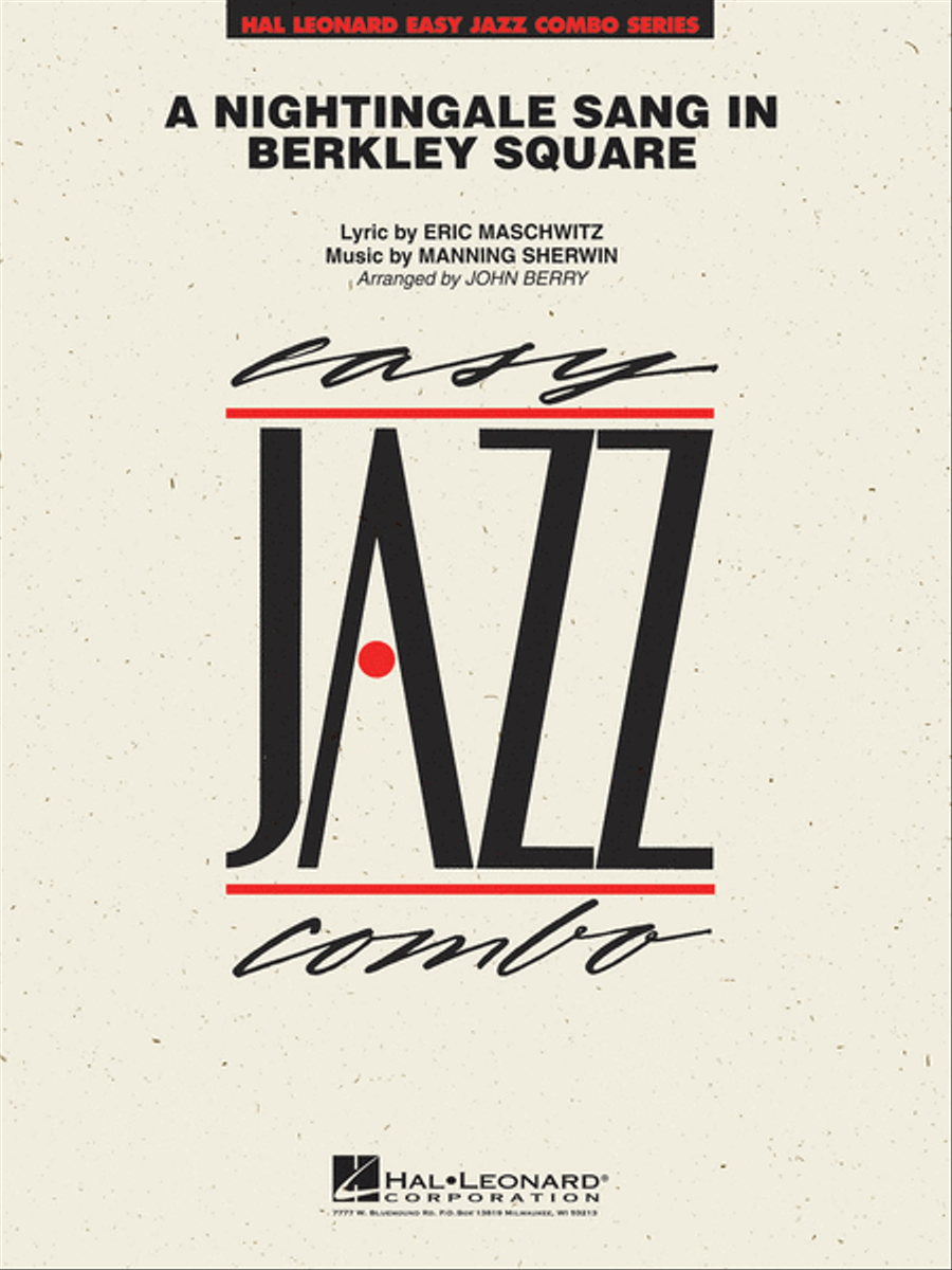 A Nightingale Sang in Berkeley Square Jazz Ensemble scores gallery preview page 1