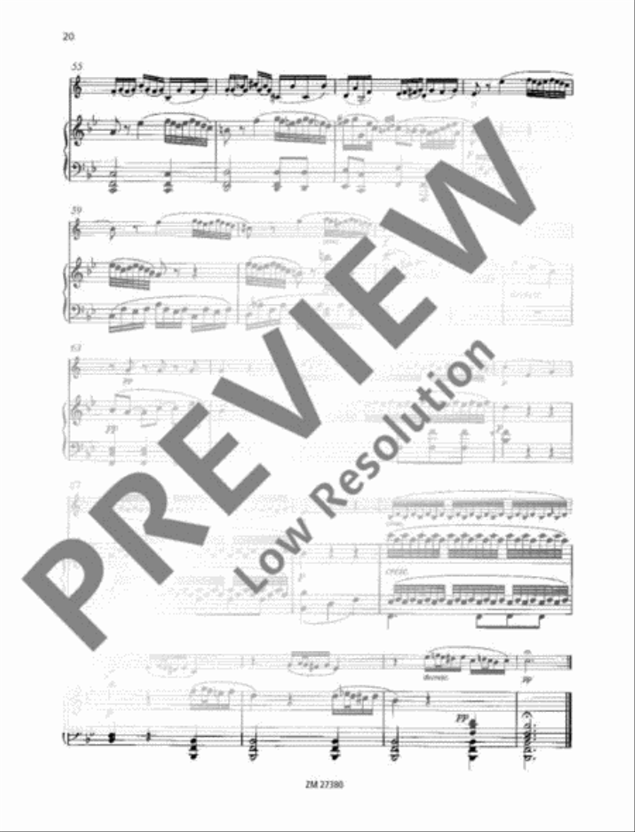 Sonata in F major (Spring Sonata) Clarinet Solo scores gallery preview page 21