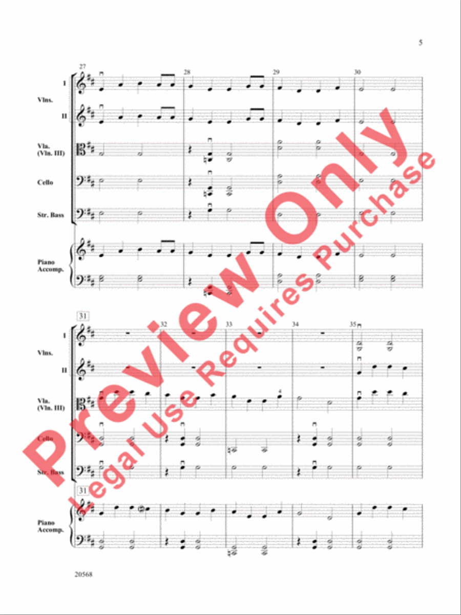 Sailor's Song Sailor's Song String Orchestra scores gallery preview page 6