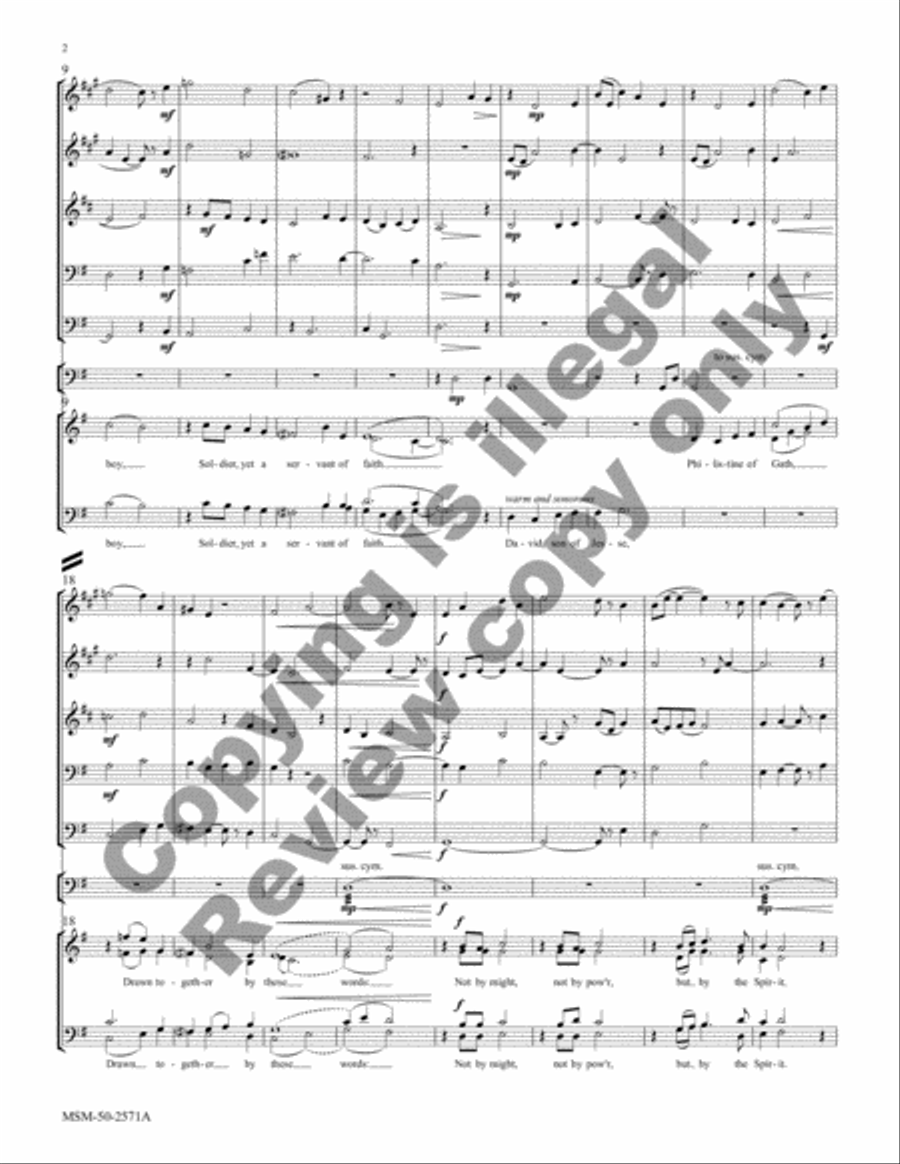 The House of David (Brass Score) Choir scores gallery preview page 10