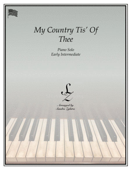 My Country Tis' Of Thee (early intermediate piano solo) image number null