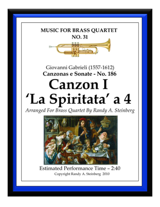 Canzon I La Spiritata a 4 - No. 186