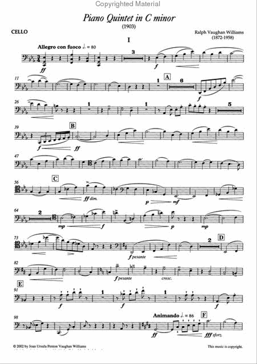 Piano Quintet in C Minor Small Ensemble scores gallery preview page 5