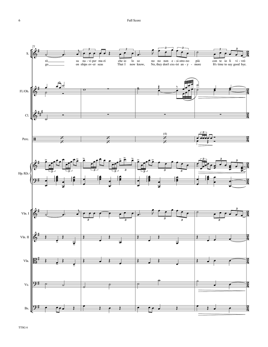 Time To Say Goodbye Chamber Orchestra scores gallery preview page 6