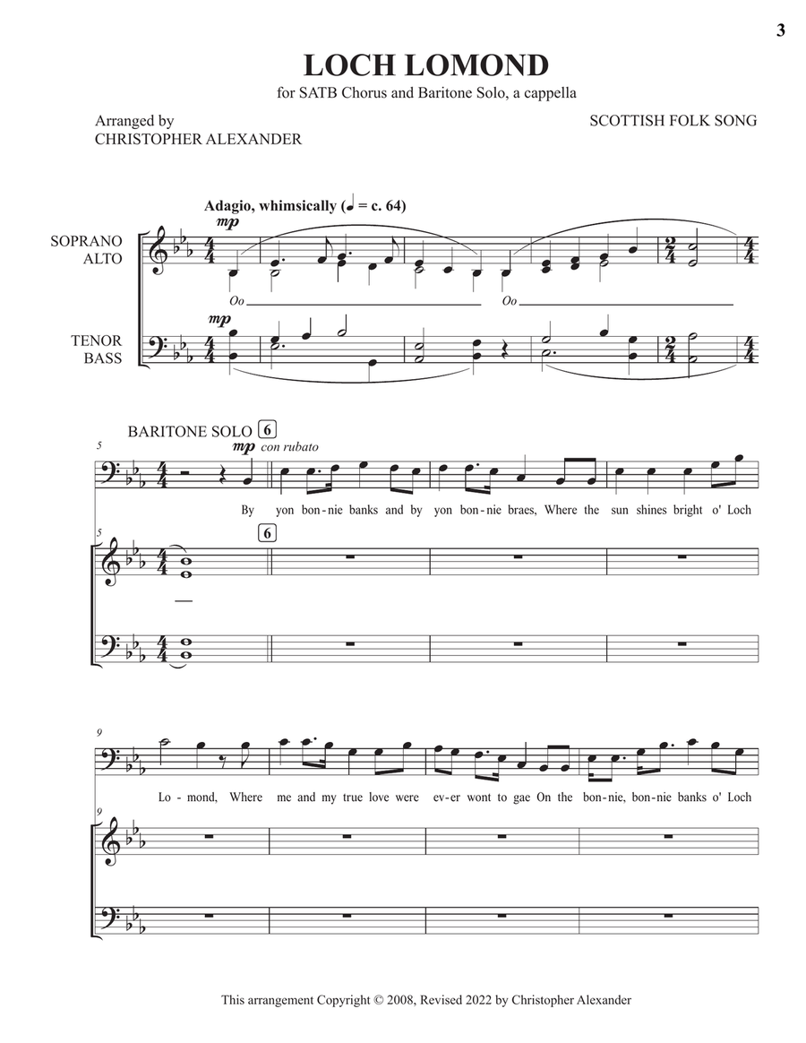 Loch Lomond 4-Part scores gallery preview page 3