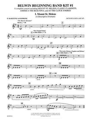 Belwin Beginning Band Kit #1: E-flat Baritone Saxophone