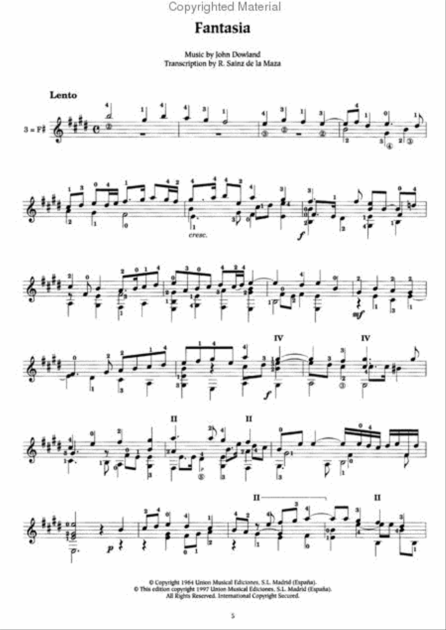 Classical Guitar Masterpieces Acoustic Guitar scores gallery preview page 3