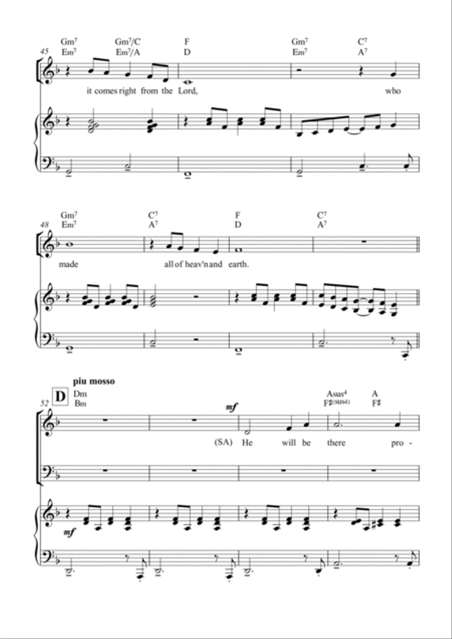 I lift up my eyes to the hills 4-Part scores gallery preview page 6