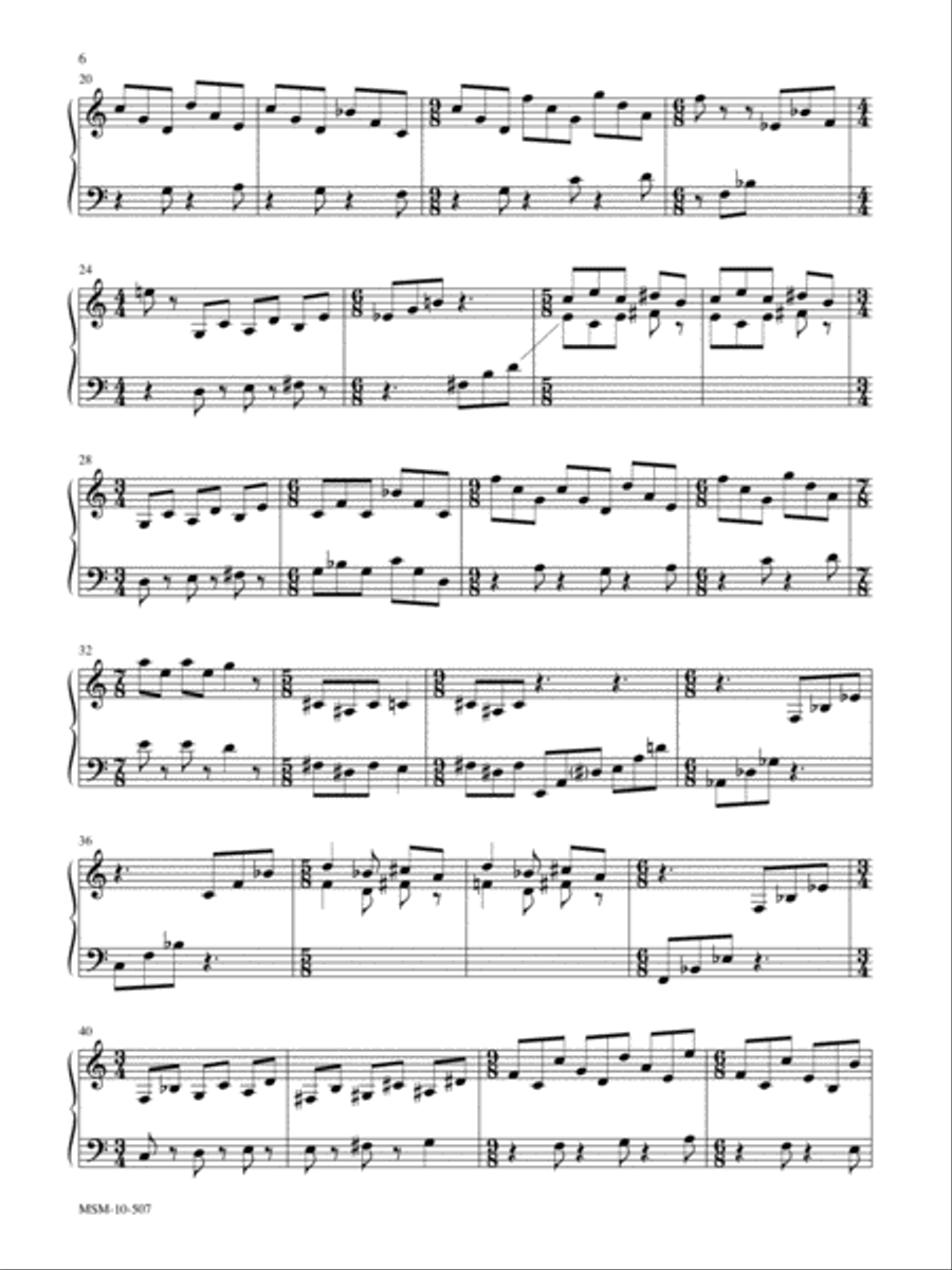 Triptych on Veni Creator Spiritus Organ scores gallery preview page 5