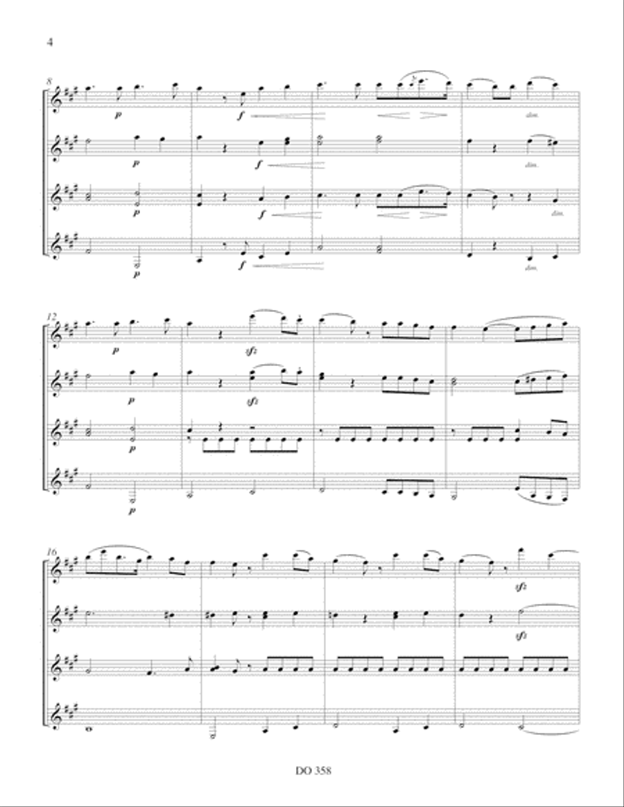 Romances sans paroles Guitar Ensemble scores gallery preview page 4