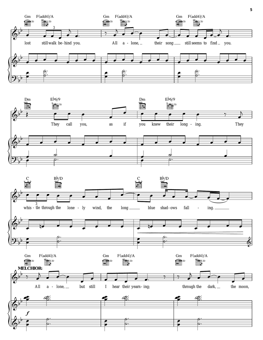 Those You've Known Piano, Vocal, Guitar scores gallery preview page 5