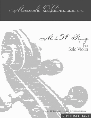 Book cover for M & W Rag (rhythm chart - violin solo)