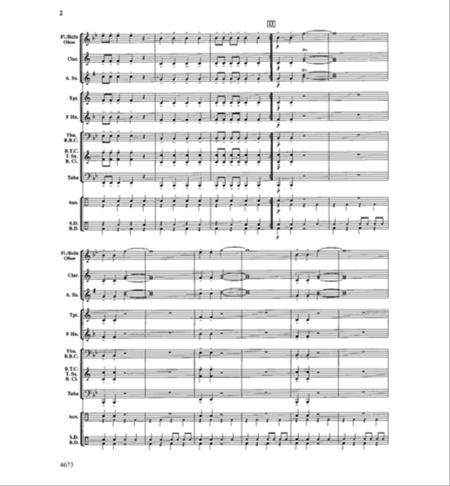Big Beat Boogie Big Beat Boogie Concert Band scores gallery preview page 3