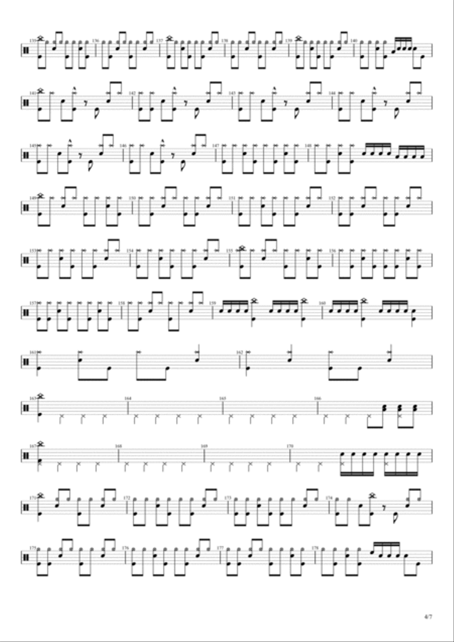 Burn Drum Set scores gallery preview page 4