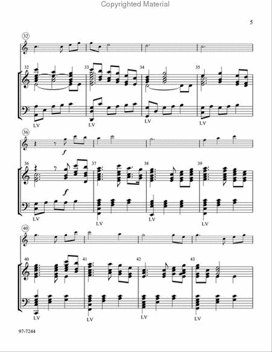 Prelude on Lamb of God Handbell Choir scores gallery preview page 4