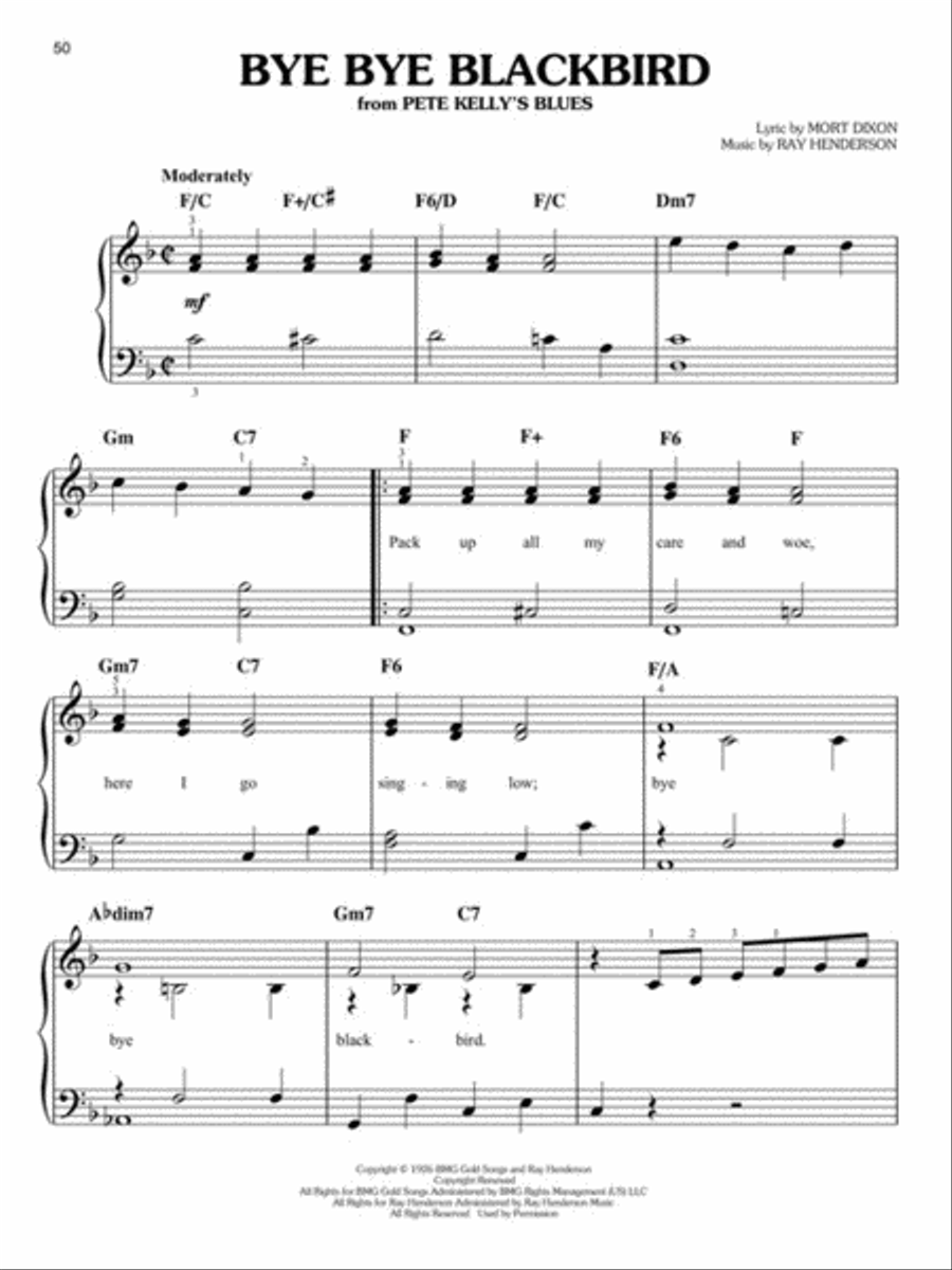Songs of the 1920s Easy Piano scores gallery preview page 5