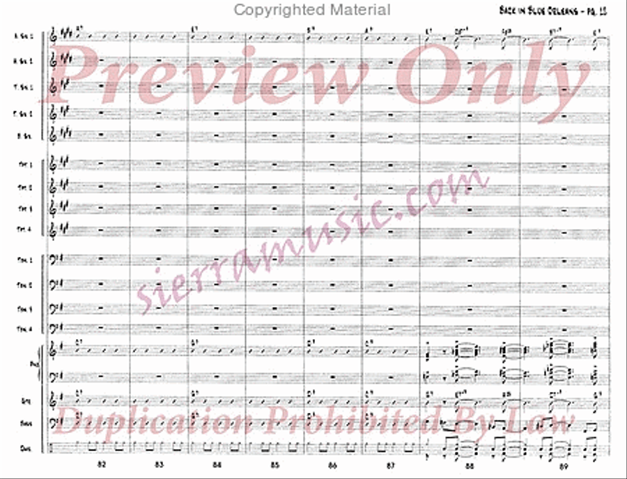 Back In Blue Orleans Back In Blue Orleans Big Band scores gallery preview page 13