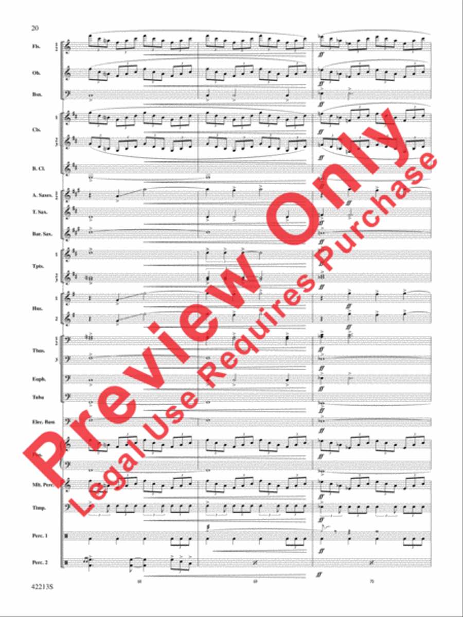 At the Movies with Hans Zimmer Concert Band scores gallery preview page 21