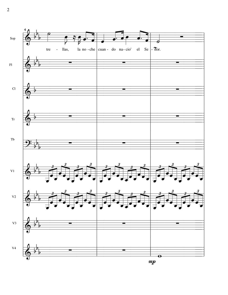 Santa la Noche - solista con orquesta Large Ensemble scores gallery preview page 3