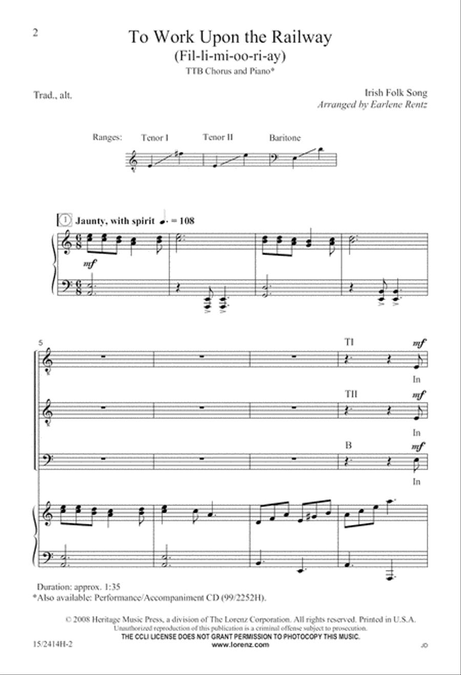 To Work Upon the Railway (Fil-li-mi-oo-ri-ay) TTB scores gallery preview page 3
