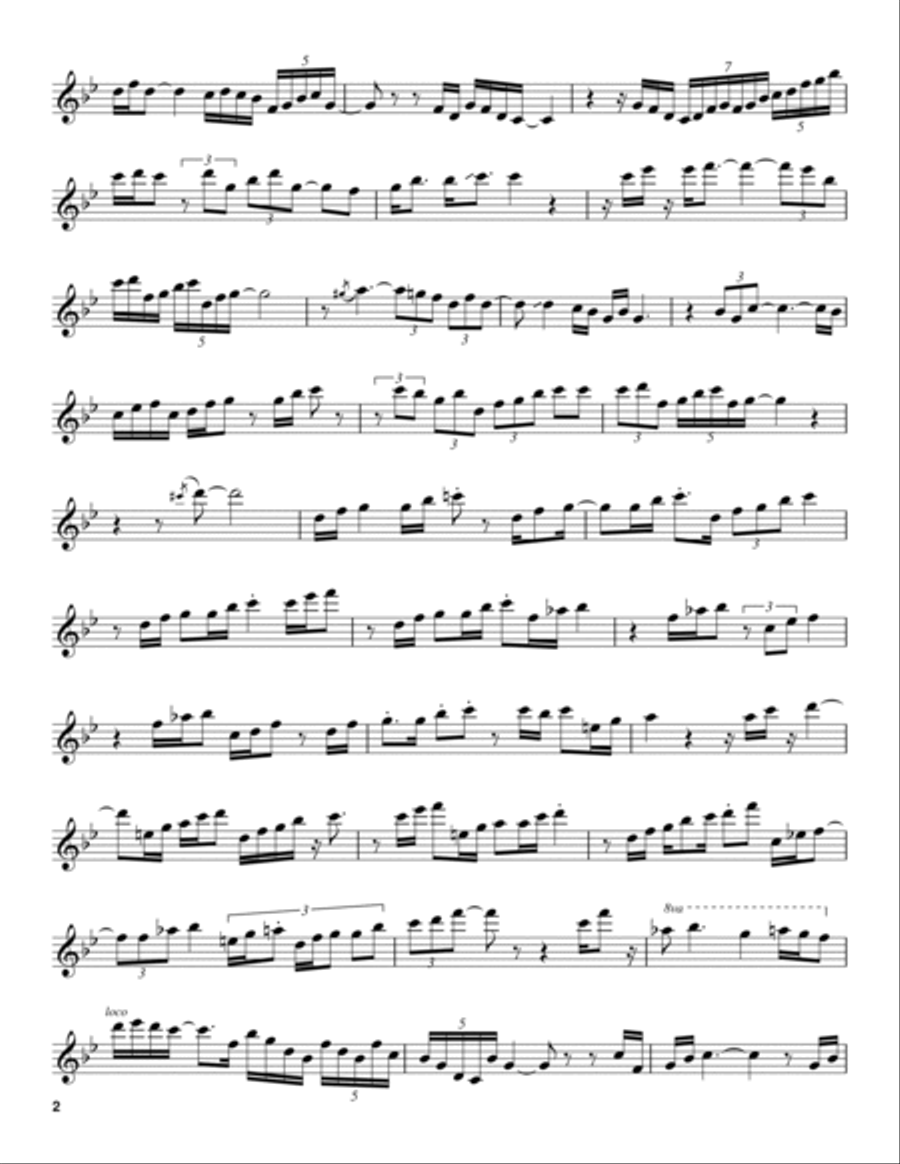 Acknowledgement Acknowledgement Tenor Saxophone scores gallery preview page 2