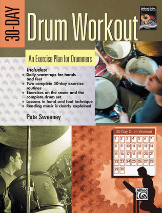 Book cover for 30-day Drum Workout - Book only