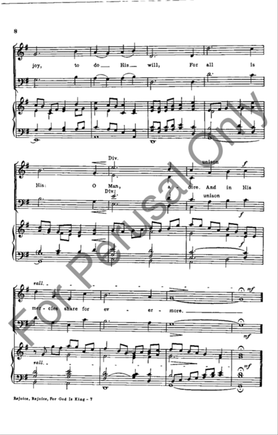 Rejoice, Rejoice, For God Is King SSATB scores gallery preview page 8