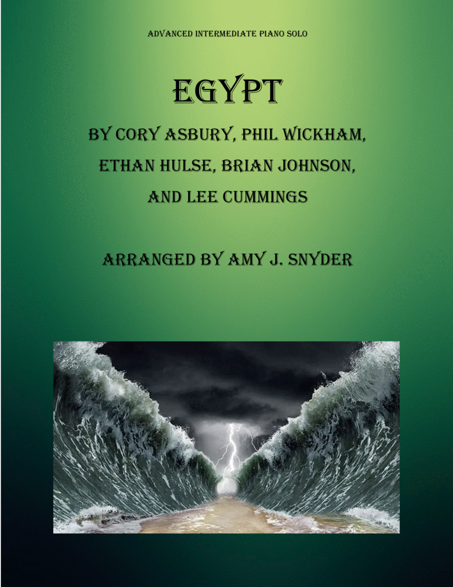Egypt Piano Solo scores gallery preview page 1
