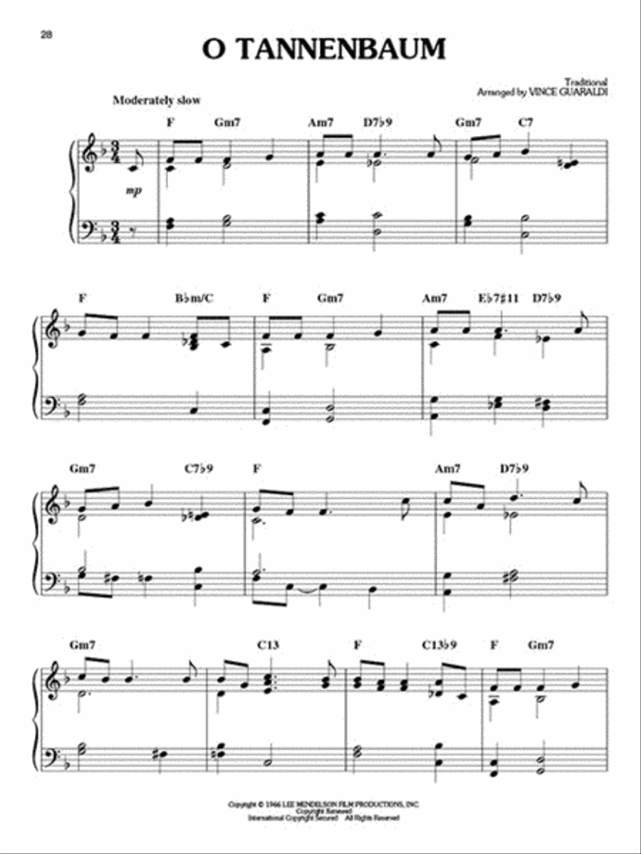 Charlie Brown Christmas Easy Piano scores gallery preview page 3