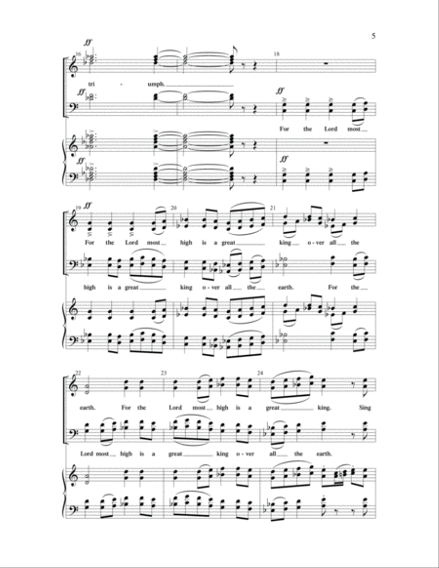 O Clap Your Hands 4-Part scores gallery preview page 4